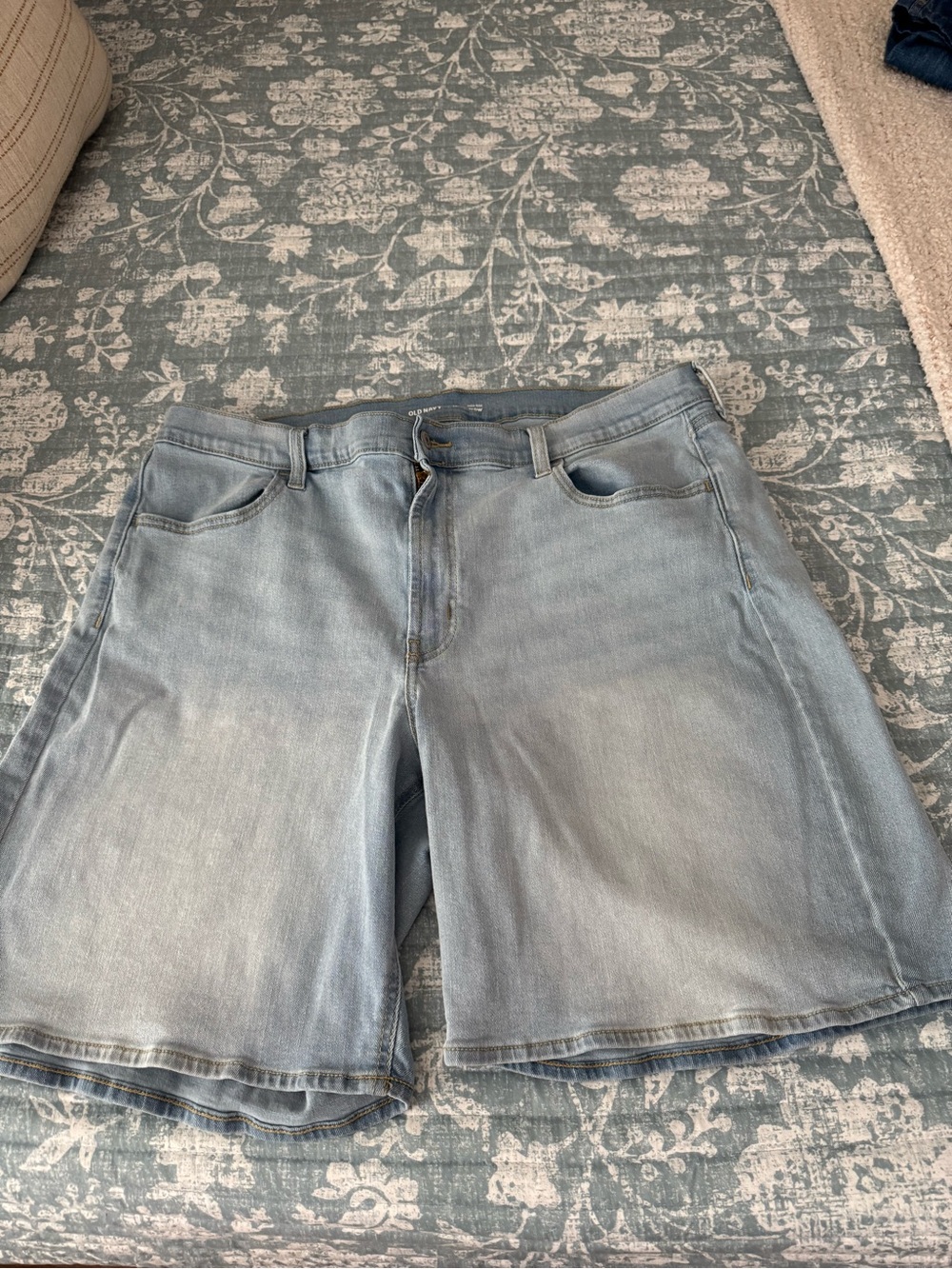 Old Navy Light Wash Denim Bermuda Shorts